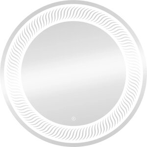 Изображение товара Зеркало Diwo Тула, 77 см, с подсветкой, сенсорный выключатель, цвет белый, ЗЛП1731