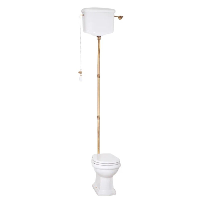 Изображение товара Напольный унитаз Migliore Bella 31103 с высоким бачком, слив в стену, бронза