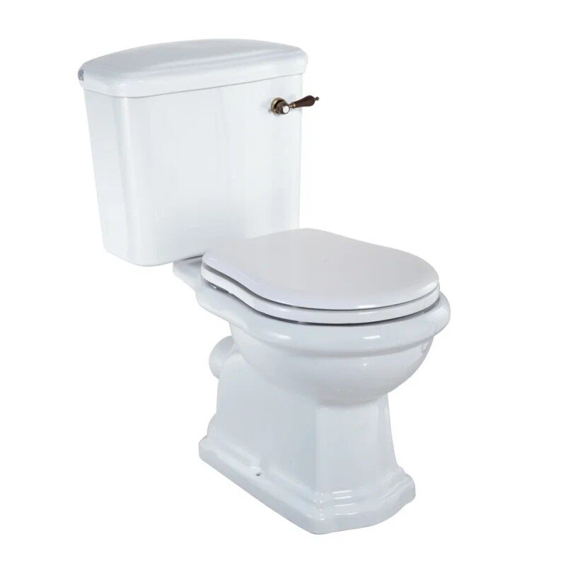 Изображение товара Напольный унитаз Migliore Bella 31099 выпуск в стену, бачок с ручкой бронза