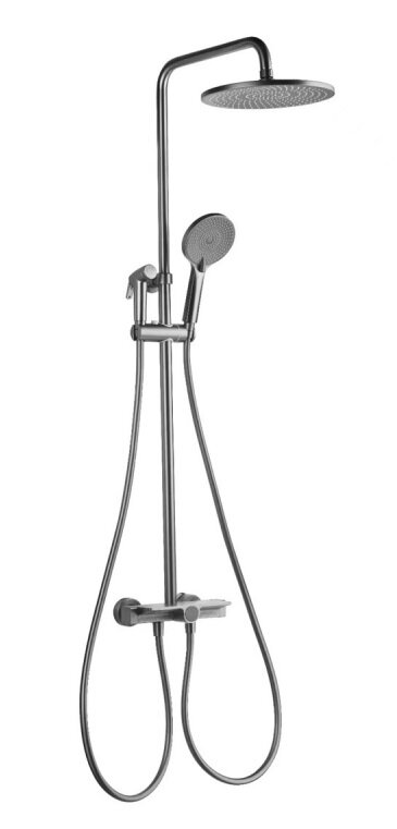 Изображение товара Душевая система Oulin OL-HT-2605 с термостатом и дисплеем, графит