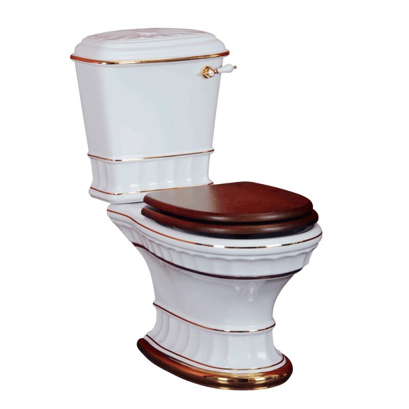 Изображение товара Унитаз напольный Migliore Gianeta с кнопкой золото D1