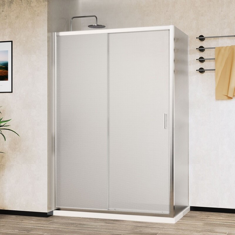 Изображение товара Душевой уголок Vincea City 120x90 см с раздвижными дверями и текстурным стеклом