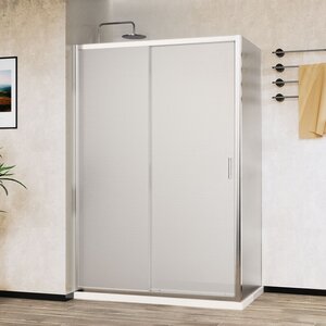 Изображение товара Душевой уголок Vincea City, 120 x 90 см, стекло текстурное, профиль хром, VSR-5CT9012MT