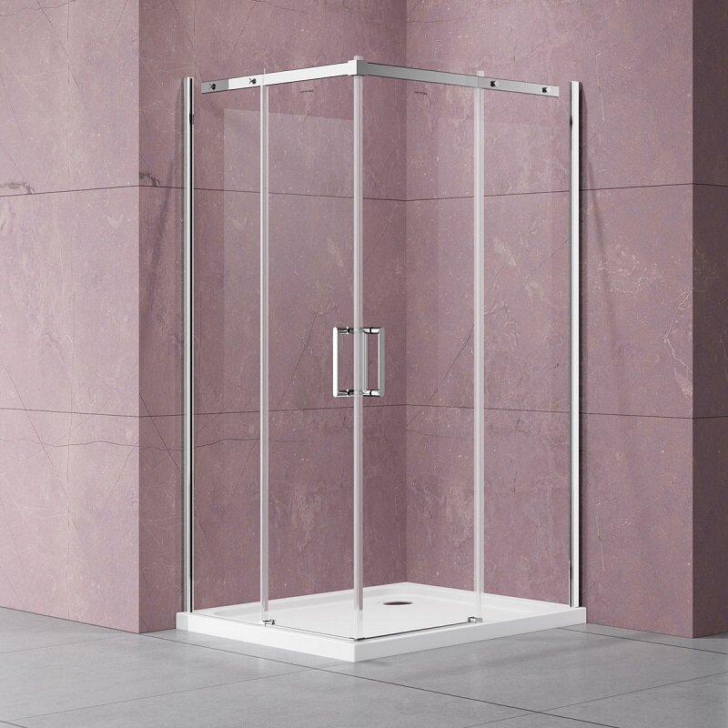 Изображение товара Душевой уголок Vincea Dice, 90 x 90 см, стекло прозрачное, профиль хром, VSS-4D900CL