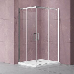 Изображение товара Душевой уголок Vincea Dice, 100 x 100 см, стекло прозрачное, профиль хром, VSS-4D100CL