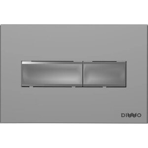 Изображение товара Клавиша смыва Diwo 7321, хром матовый двухрежимная с механизмом механическая