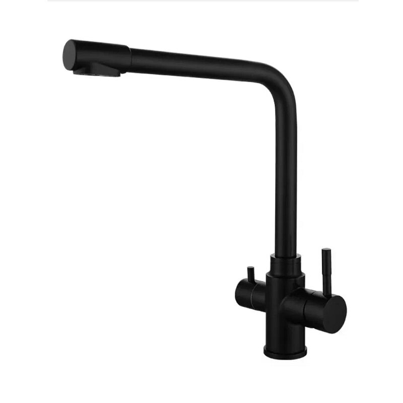 Изображение товара Смеситель Orange Boni M15-008b для кухонной мойки с функцией подачи питьевой воды, черный матовый