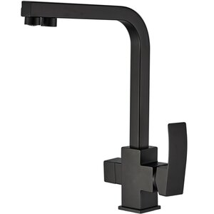 Изображение товара Смеситель ALMAes Rona AS-875-05 для кухонной мойки, с функцией подачи питьевой воды, цвет черный матовый