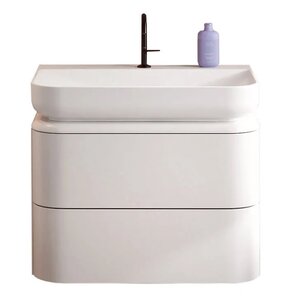 Изображение товара Тумба с раковиной Burgbad B.ME 80 см, подвесная, белый матовый, SGTW080F5981G0259C0037/1