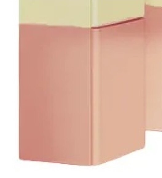 Изображение товара Подвесной шкаф для ванной Burgbad B.ME UHFK035LF5982G0126 35 см левый бежевый матовый