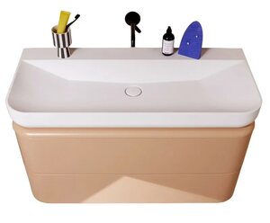 Изображение товара Тумба с раковиной Burgbad B.ME 120 см, подвесная, бежевый матовый, SGTW120F5982G0126C0037/0