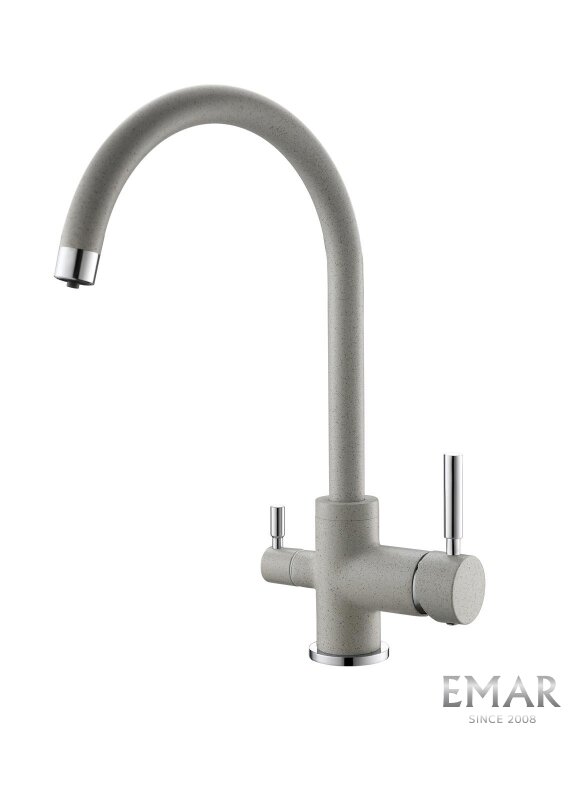 Изображение товара Смеситель для кухонной мойки Emar Quartz 3007.6 барит с подключением к фильтру
