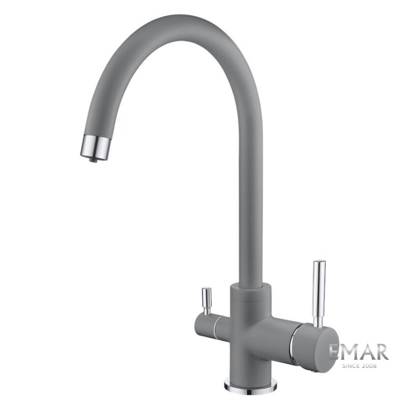 Изображение товара Смеситель Emar Quartz 3007.9 Алмаз для кухонной мойки, с подключением к фильтру, цвет алмаз Изображение товара Смеситель Emar Quartz 3007.9 Алмаз для кухонной мойки, с подключением к фильтру, цвет алмаз