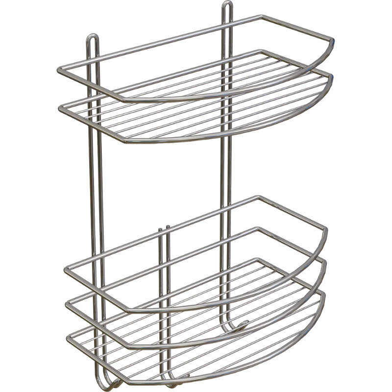 Изображение товара Полка Diwo Смоленск P16190 настенная два яруса хром