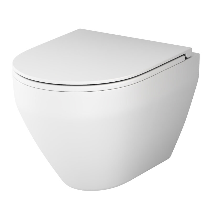 Изображение товара Подвесной унитаз безободковый Am.Pm Spirit V2.0 FlashClean, белый матовый