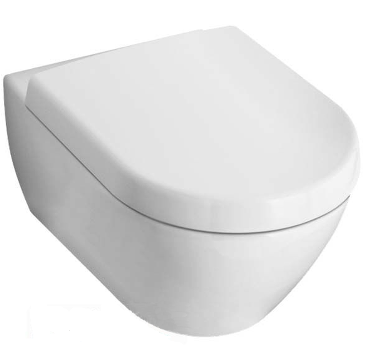 Изображение товара Подвесной унитаз Villeroy&Boch Subway с системой смыва и скрытым монтажом Изображение товара Подвесной унитаз Villeroy&Boch Subway с системой смыва и скрытым монтажом