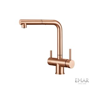 Изображение товара Смеситель для кухонной мойки Emar Best ECB 7017 PVD Coppery с подключением к фильтру
