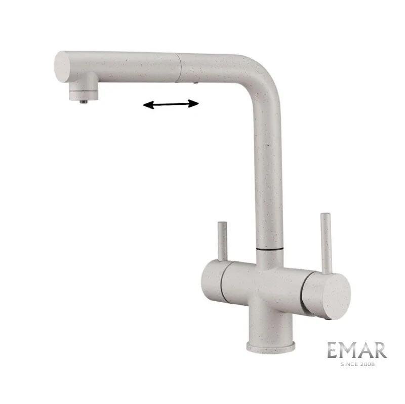 Изображение товара Смеситель Emar Quartz 7017.6 Барит для кухонной мойки с подключением к фильтру