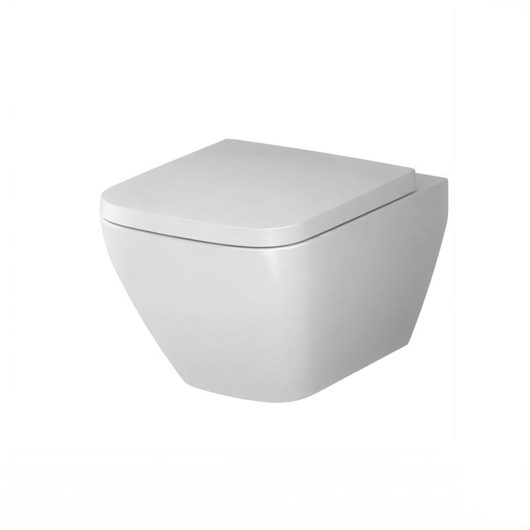 Изображение товара Подвесной безободковый унитаз Am.Pm Spirit V2.0 C701701SC FlashClean, с сиденьем микролифт, белый