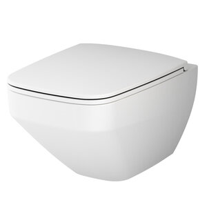 Изображение товара Подвесной безободковый унитаз Am.Pm Inspire V2.0 FlashClean, с сиденьем микролифт, белый матовый, C50A1700MWSC