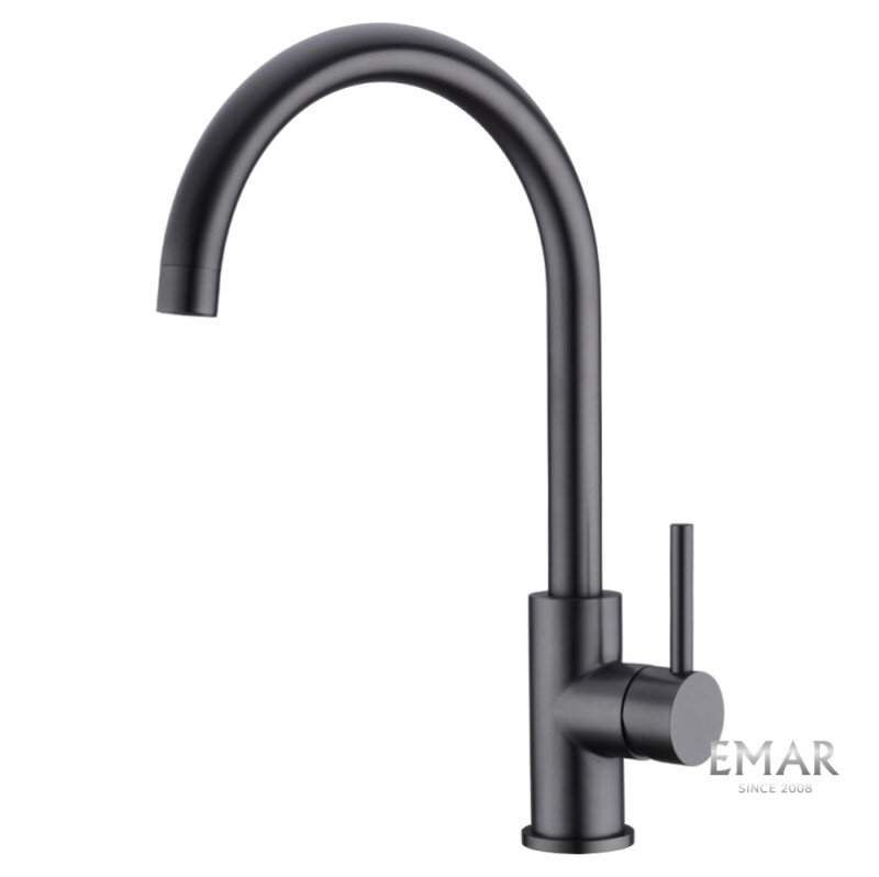 Изображение товара Смеситель Emar Best ECB - 3004 PVD Dark для кухонной мойки, цвет dark