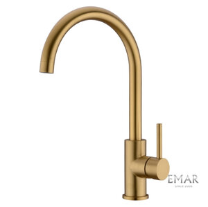 Изображение товара Смеситель Emar Best ECB - 3004 PVD Golden для кухонной мойки, цвет Golden