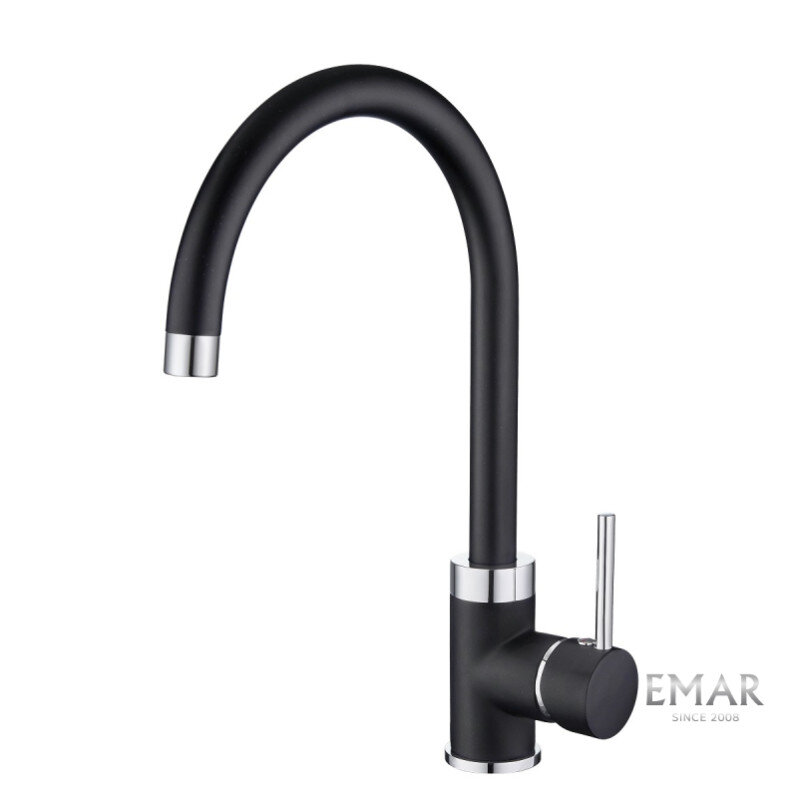 Изображение товара Смеситель Emar Quartz 3004.12 Оникс для кухонной мойки, цвет оникс