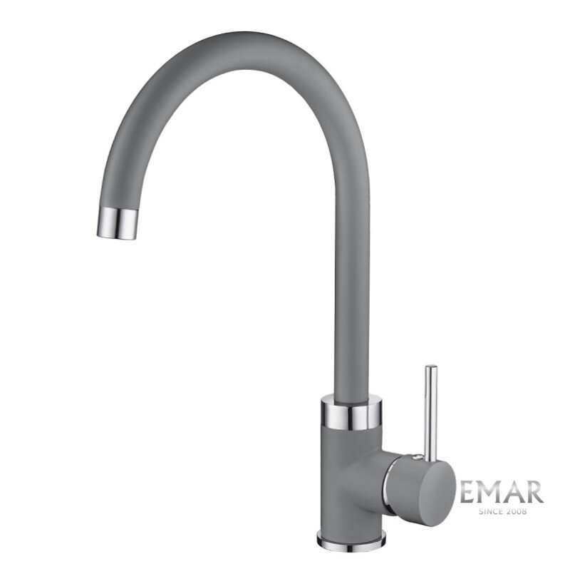 Изображение товара Смеситель для кухонной мойки Emar Quartz 3004.9 Алмаз с поворотным изливом