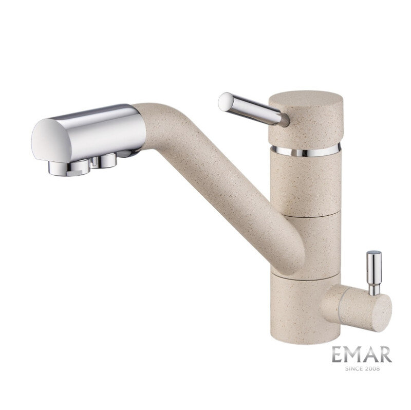 Изображение товара Смеситель Emar Quartz 3008.4 Берилл для кухонной мойки с подключением к фильтру Изображение товара Смеситель Emar Quartz 3008.4 Берилл для кухонной мойки с подключением к фильтру