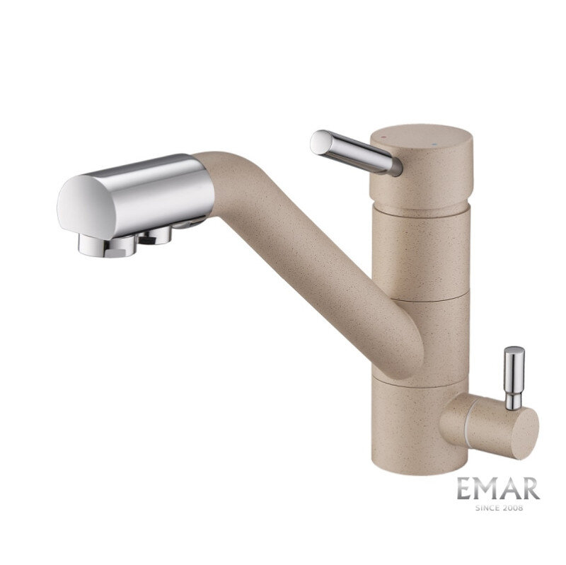 Изображение товара Смеситель для кухонной мойки Emar Quartz 3008.1 с подключением к фильтру сардоникс