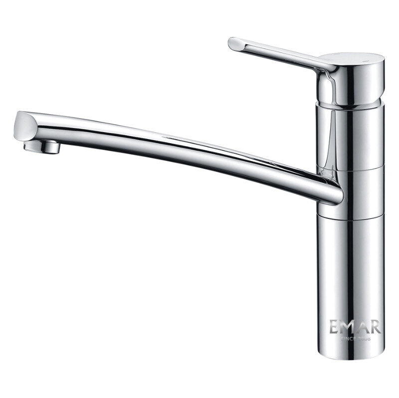 Изображение товара Смеситель для кухонной мойки Emar Steel ЕС - 3011, хром, поворотный излив