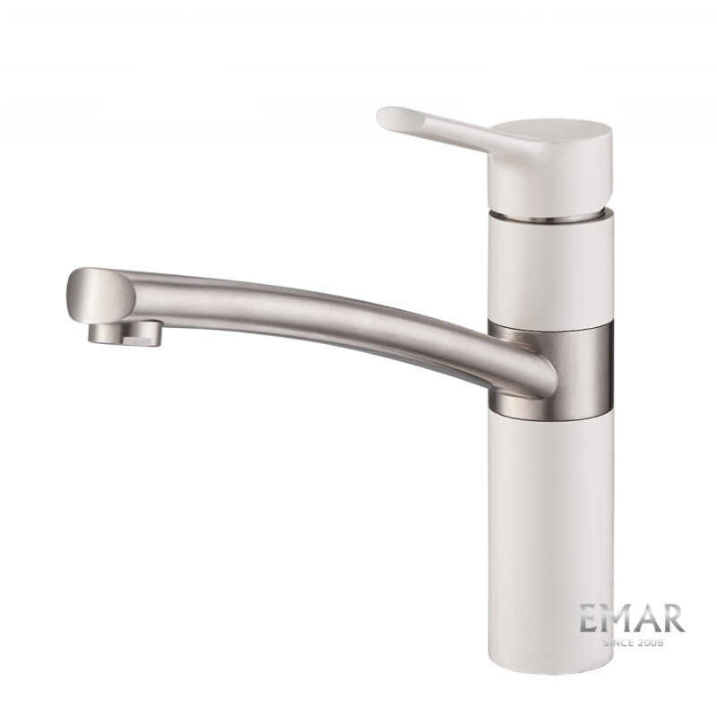 Изображение товара Смеситель кухонный Emar Quartz 3011.5 Агат с поворотным изливом, гарантия 5 лет