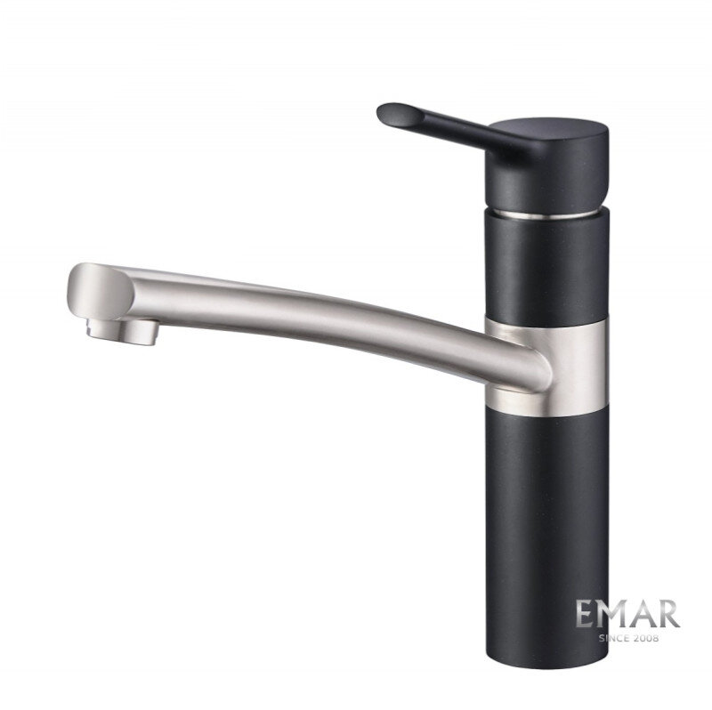 Изображение товара Смеситель Emar Quartz 3011.12 Оникс для кухонной мойки, цвет оникс