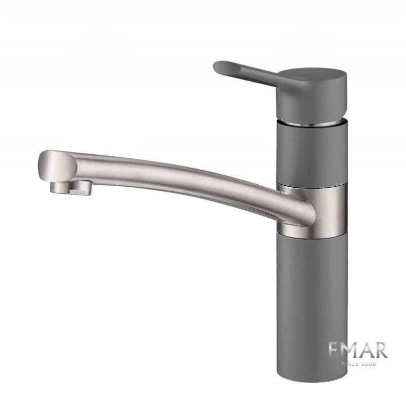 Изображение товара Смеситель кухонный Emar Quartz 3011.9 Алмаз поворотный, однорычажный, Россия Изображение товара Смеситель кухонный Emar Quartz 3011.9 Алмаз поворотный, однорычажный, Россия