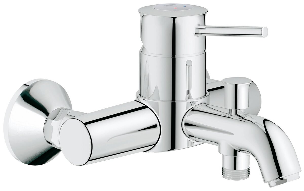 Изображение товара Смеситель для ванны и душа Grohe BauClassic 32865000 хром Турбо быстро монтаж