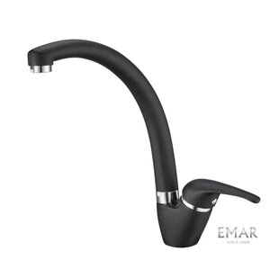 Изображение товара Смеситель Emar Quartz 3013.8 Морион для кухонной мойки, цвет морион Изображение товара Смеситель Emar Quartz 3013.8 Морион для кухонной мойки, цвет морион