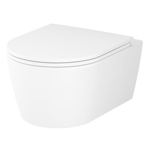 Изображение товара Подвесной безободковый унитаз Am.Pm Func C8F1700MWSC FlashClean, с сиденьем микролифт, белый матовый