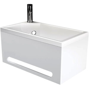 Изображение товара Тумба с раковиной Diwo Казань 40 см подвесная белая левая/правая