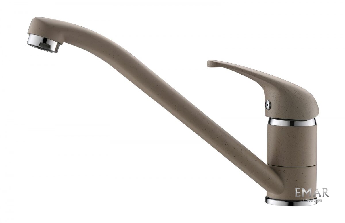 Изображение товара Смеситель для кухонной мойки Emar Quartz 3009.1 с цветом сардоникс, поворотный излив