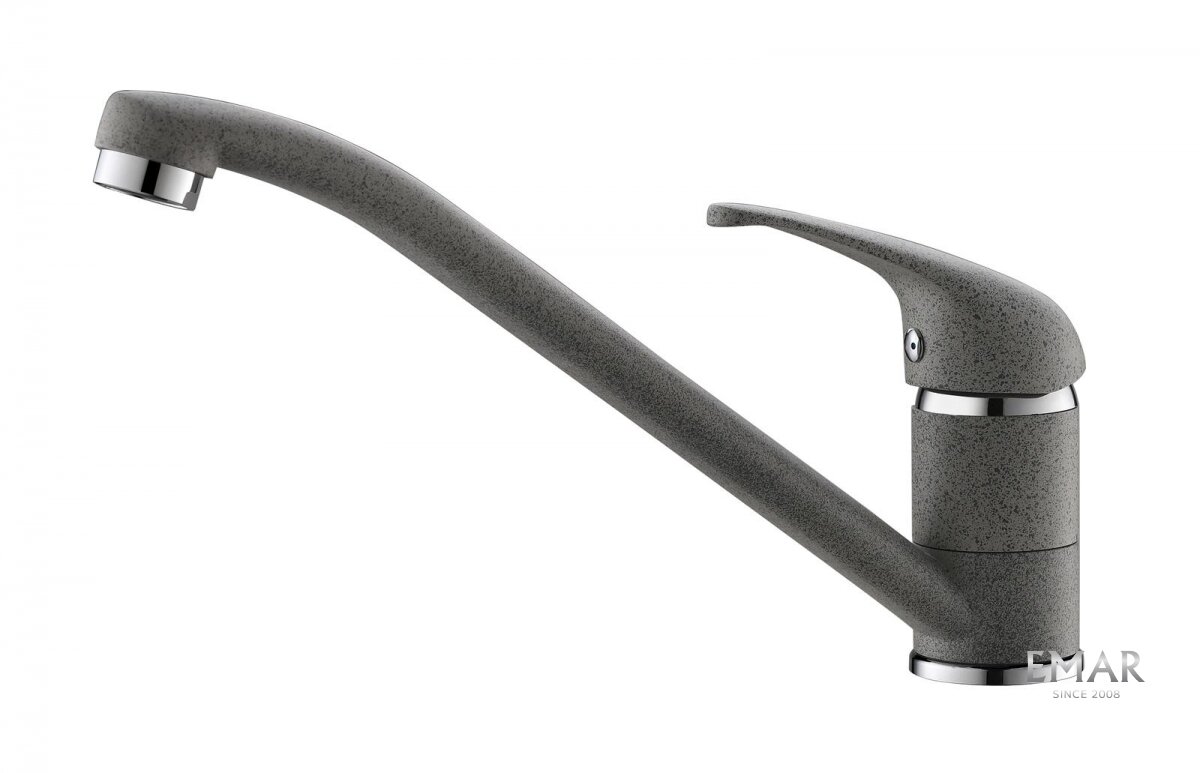 Изображение товара Смеситель для кухни Emar Quartz 3009.7 антрацит поворотный 21 см