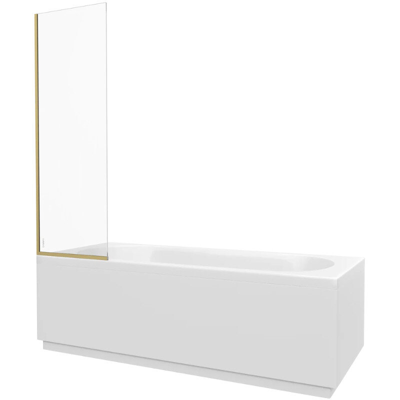 Изображение товара Шторка на ванну Диво Анапа 50 см стекло прозрачное профиль золото