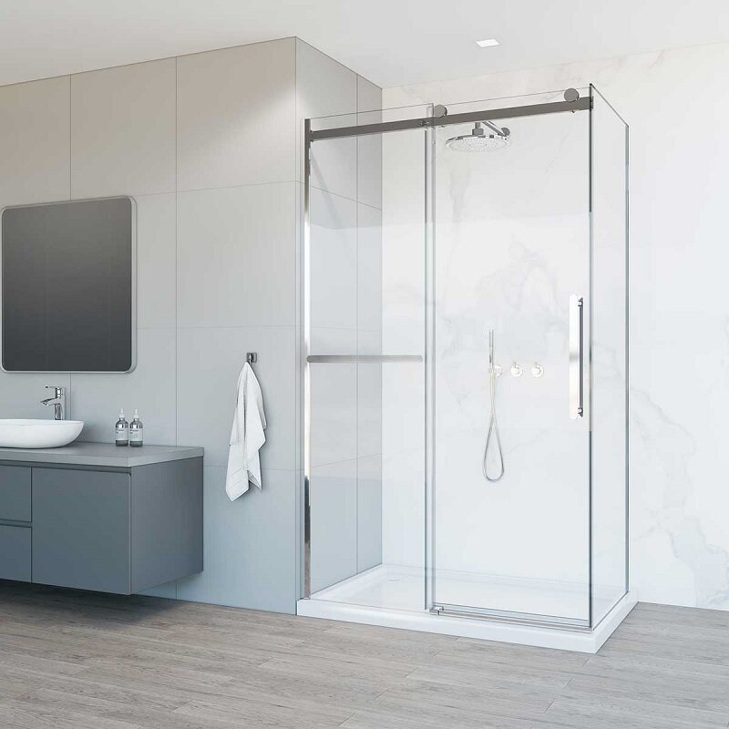 Изображение товара Душевой уголок Vincea Como Soft 130x80 см стекло прозрачное хром профиль