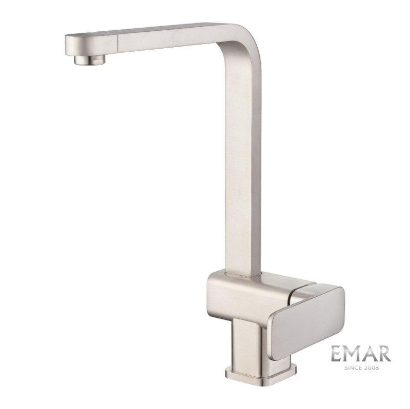 Изображение товара Смеситель Emar Steel ЕС - 3014S Сатин для кухонной мойки