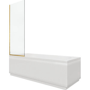 Изображение товара Шторка на ванну Diwo Анапа, 70 см, стекло прозрачное, профиль золото, MV-AN-70-GL