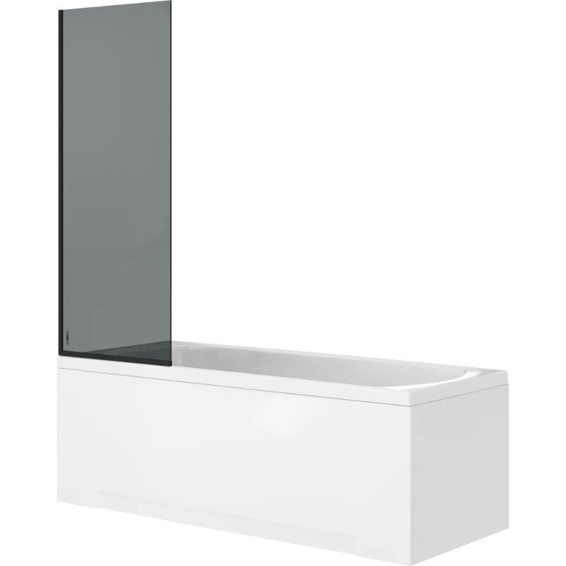 Изображение товара Шторка на ванну Diwo Анапа, 70 см, стекло тонированное