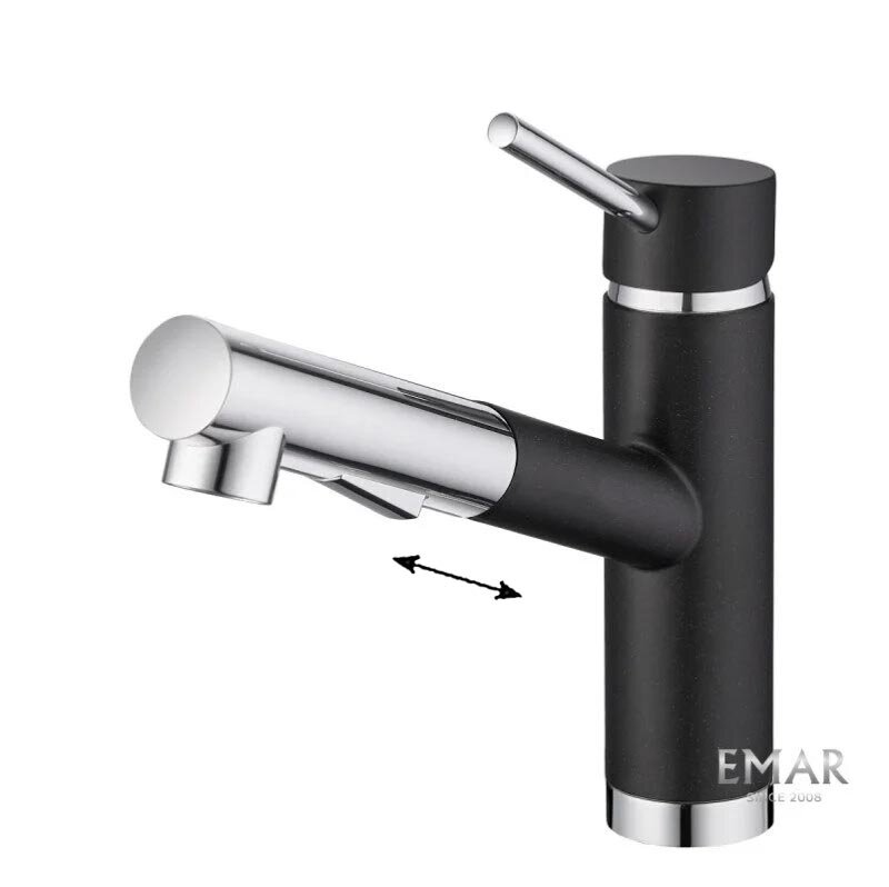 Изображение товара Смеситель Emar Quartz 3012.8 Морион для кухонной мойки, цвет морион