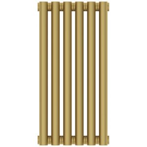Изображение товара Радиатор трубчатый Сунержа Эстет-00, 6 секций, боковое подключение, цвет матовое золото, 032-0332-5006