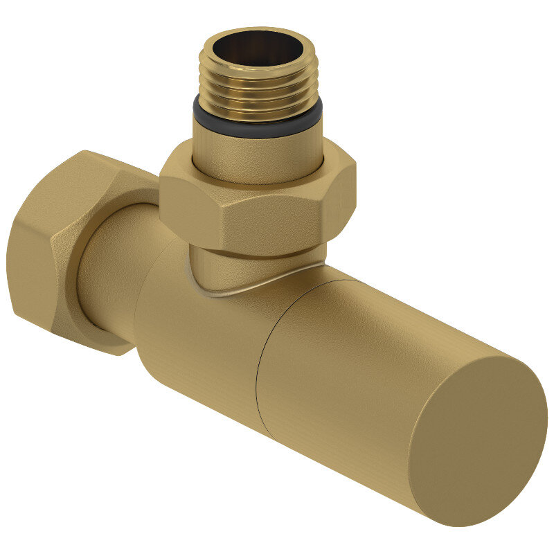 Изображение товара Угловой вентиль Сунержа из нержавеющей стали G1/2 и G3/4 матовое золото