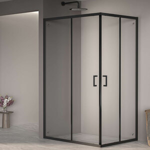 Изображение товара Душевой уголок RGW Passage PA-040-B 350804090-14, 90 х 100 см, стекло прозрачное, профиль черный