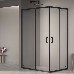 Изображение товара Душевой уголок RGW Passage PA-040-B 3508104092-14, 90 х 120 см, стекло прозрачное, профиль черный